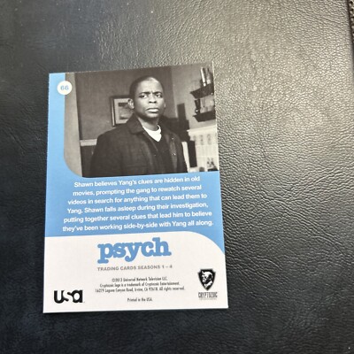 Jb23 Psych Season 1-4 Cryptozoic 2013 #66 Burton Guster Gus Ule Hill Shawn