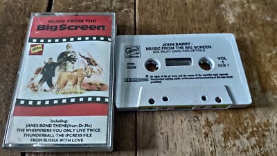 JOHN BARRY -MUSIC FROM THE BIG SCREEN VOL  1 CASSETTE TAPE ALBUM  BOND THEME ETC