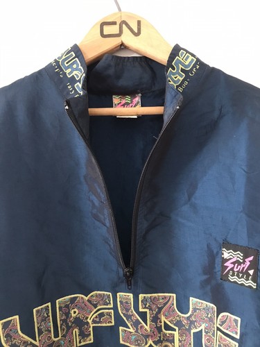 Men’s Vintage Surf Style Pullover Windbreaker Jacket One Size Fits All Body Gear - Picture 6 of 14