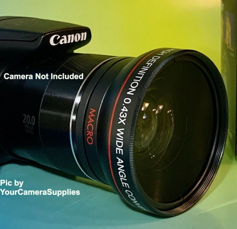 0.43x WIDE+2.2x TELEPHOTO LENS 58mm to CANON EOS REBEL DSLR 18-55mm T5i T4i T3i - Image 4 of 4
