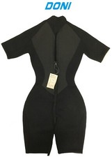 Women's Doni Shorty Spring Wet Suit Lady Neoprene 3mm Water Diving Black Sz 2