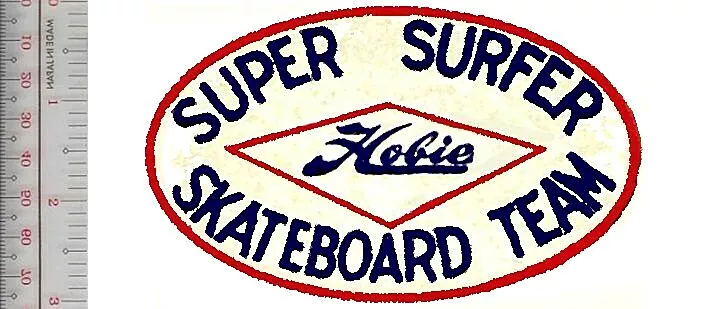 Vintage Skateboarding Hobie Super Surfer Skateboard Team Patch