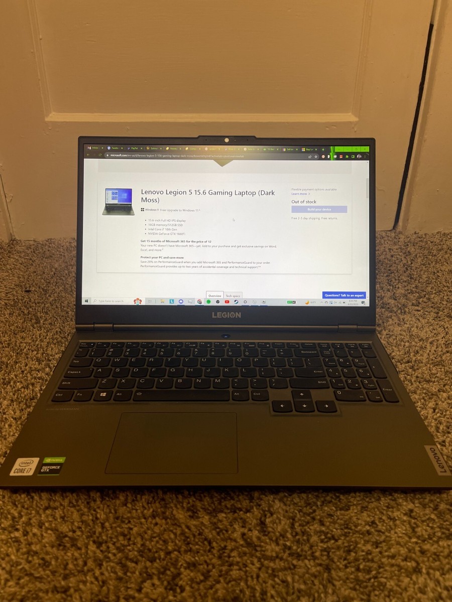 Lenovo Legion Gaming Laptop Intel Core i7-10750H w/ GTX 1660 ti