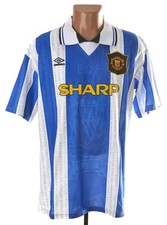 MANCHESTER UNITED 1994/1996 THIRD FOOTBALL SHIRT UMBRO SIZE XL ADULT