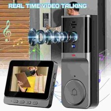 Timbre Con Vídeo Inteligente 1080P Con Timbre Pantalla IPS de 4,3" Night Vision