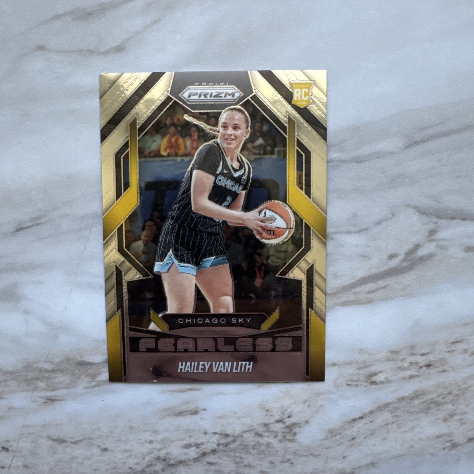 2025 Panini WNBA Prizm Hailey Van Lith Fearless RC Rookie #12 Sky