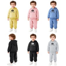 Toddler Baby Sweatpants Comfortable Hoodie Trendy Sweatsuit Fashionable Pocket