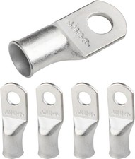 5pcs 2/0 AWG 3/8 Stud Tinned Copper Ring Terminals, Battery Cable Lugs