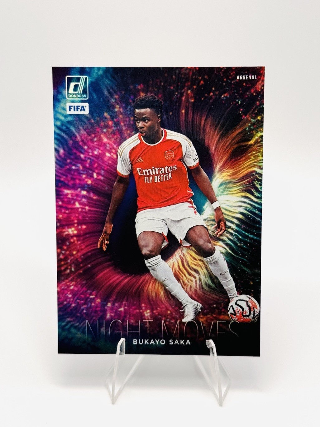 2023-24 Panini Donruss Bukayo Saka Night Moves Insert #20 Arsenal SP