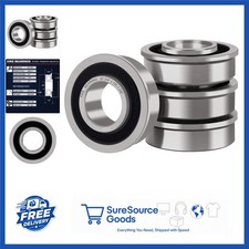 ABEC 3 Flanged Ball Bearings 3/4" ID x 1-3/8" OD with Grease Compatibility
