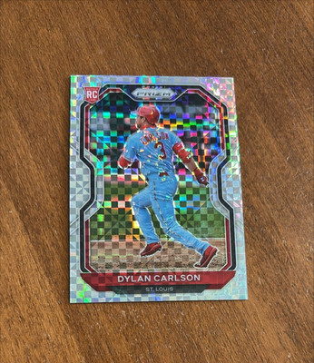 Dylan Carlson 2021 Panini Prizm Silver Builiding Blocks Rookie Cardinals /75 RC