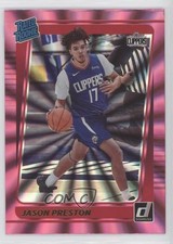 2021-22 Panini Donruss Rated Rookie Holo Pink Laser Jason Preston #210 0bc1