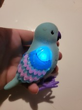 Cute Interactive Little Live Pets Bird   Flocked Blue Bird w/ Wings  Works