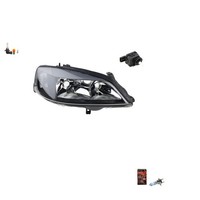Scheinwerfer Schwarz + Osram Night Breaker Laser Passend FüR Opel Astra G Rechts