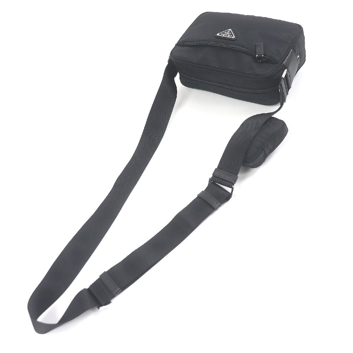 □PRADA 1BC167 ReNYLON Triangle Triangular Plate S… - image 6