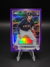 2022 Topps Chrome Update Jarren Duran Purple Refractor Rookie RC #USC70 Red Sox 