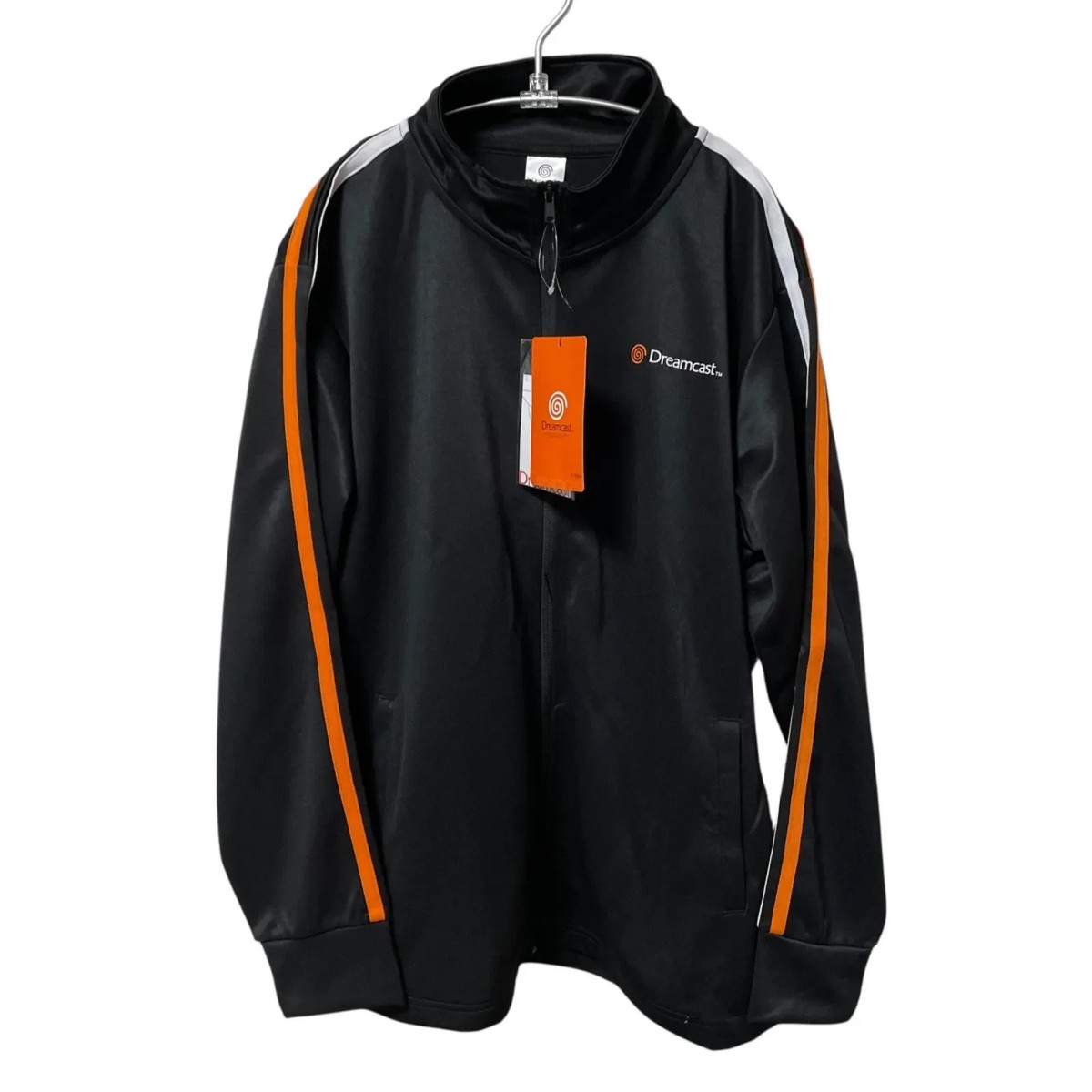 SEGA Dreamcast Logo Track Jacket Black Orange Top jacket Gaming