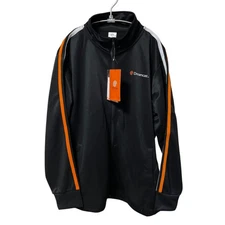 SEGA Dreamcast Logo Track Jacket Black Orange  Top jacket Gaming Apparel Jersey