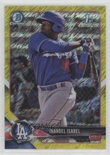 2018 Bowman Canary Yellow Shimmer Refractor 6/75 Ibandel Isabel #BCP47 nd3