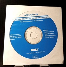 NEW Dell Tools antivirus Support Multimedia CD Reinstall Disk 2004