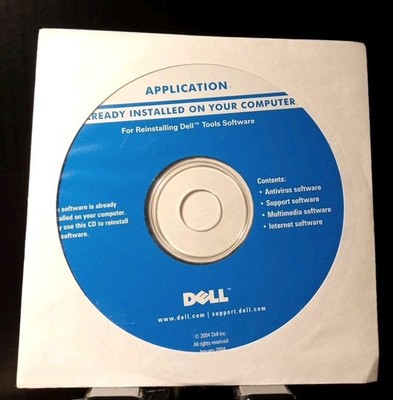 NEW Dell Tools  antivirus Support Multimedia CD  Reinstall Disk 2004