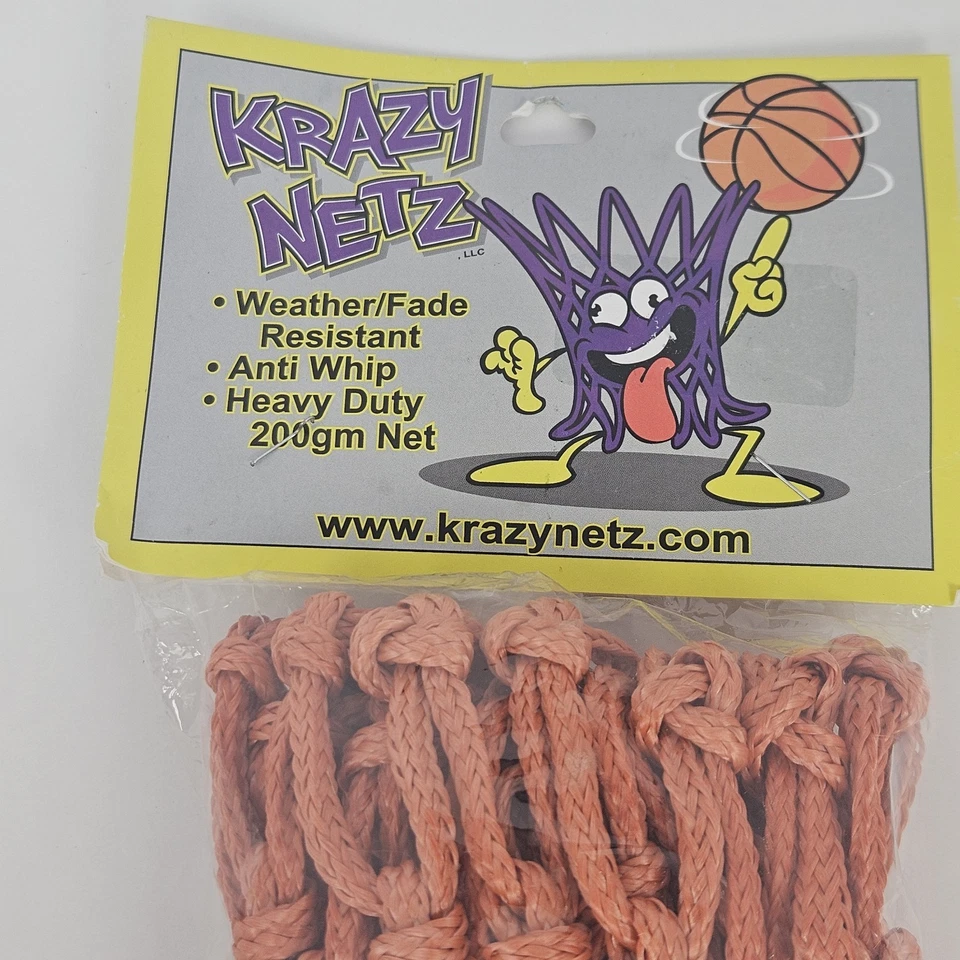 Red de aros de baloncesto Krazy Netz resistente a la intemperie resistente a la intemperie - NARANJA QUEMADO Foto 3 de 4