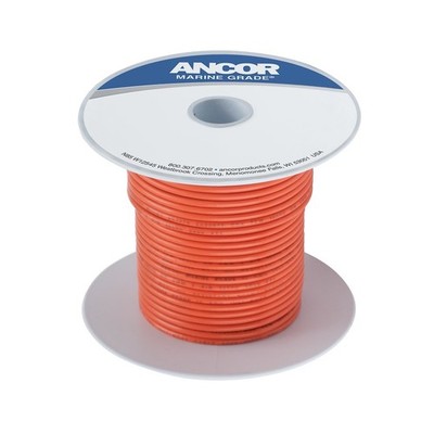 ANCOR MARINE GRADE PRODUCTS 102510 16 Ga Orange Tinned Wire 100'