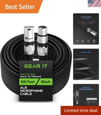 XLR Cables, Male to Female Microphone Cable 3-Pin Balanced Shielded Mixer XLR...