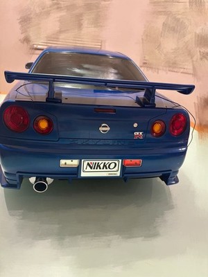 Nikko 1/5 Scale Nissan Skyline GT-R R34 Giant RC Car 80cm 35cm