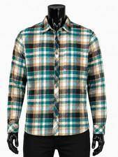 New Billabong Crew Coastline Woven EME Bottom Up Long Sleeve Mens Shirt RBBL-58