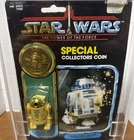 Vintage 1984 Kenner Star Wars Last 17 R2-D2 Potf Pop Up Saber And Coin Moc*161