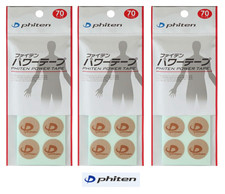 Phiten Power Tape Titanium Tape Pain Relief Sports Health Care 70 Discs x 3