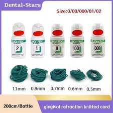 Dental Thread Disposable Gingival Retraction Cord Knitted Cotton Gum Line 000 00