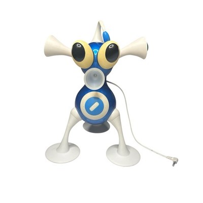Rare  Zizzle Blue Tripod Robot 2005 Music Toy Speaker - Large 10  see video