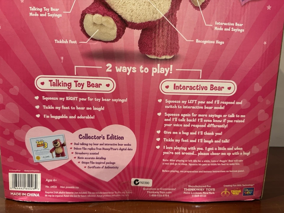 Pixar Toy Story Signature Collection Lots-o'-Huggin' Bear ¡AUTÉNTICO Y GENUINO! Foto 4 de 4