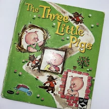 Vintage Children’s Book The Three Little Pigs, Whitman Publishing 1960 ￼