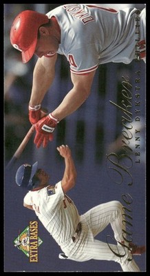 1994 Fleer Extra Bases #9 Lenny Dykstra TALL BOY Game Breakers Phillies