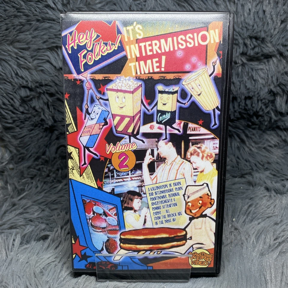 Hey Folks! It’s Intermission Time! Vol. 2 VHS Tape Something Weird Video SMV - Image 2 of 4