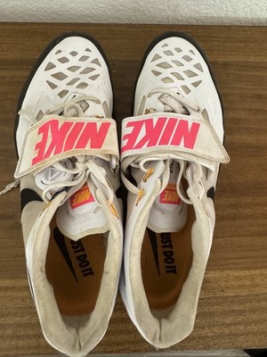 [Sz 13] Nike Zoom Rotational 6 Throwing Shoes White Pink 685131-102 Men's