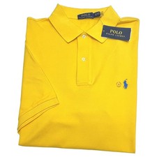 New Men's 2XLT Big  Tall Polo Ralph Lauren Yellow Classic Polo Shirt Golf