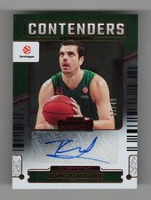 2025-26 Contenders EuroLeague Kostas Tsartsaris, Panathinaikos Autograph /49