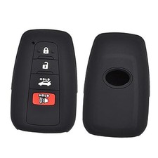 2 PCS Silicone 4 Button Remote Key Case Fob Shell Cover for Toyota Camry