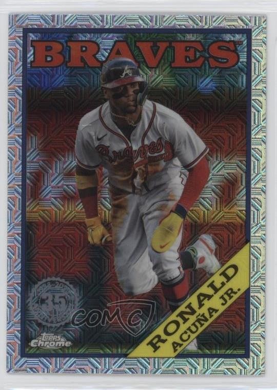 2023 Series 1 1988 Topps Chrome Silver Pack Ronald Acuna Jr Acuña #T88C-1