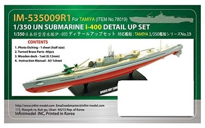 Infini Model 1/350 IJN Submarine I-400 Detail Up Set for Tamiya IM53509 JAPAN