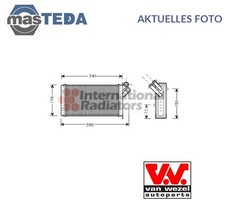 09006129 WÄRMETAUSCHER INNENRAUMHEIZUNG VAN WEZEL FÜR CITROËN JUMPY,EVASION