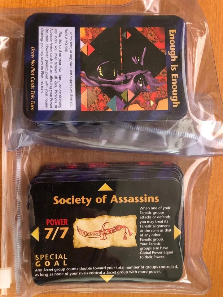 Jogo de cartas Illuminati conjunto completo 450 cartas base + 84 cartas de expansão - Imagem 4 de 4