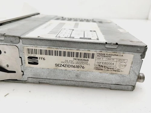 7M7035186B Sistema Audio/Radio Cd para SEAT ALHAMBRA (7V9) Reference 20 9302034 - Imagen 2 de 10