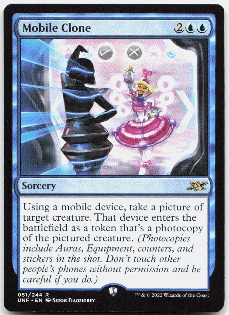 Mobile Clone 51 Rare Unfinity MTG NM