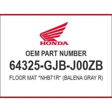 Honda Floor Mat Nhb71r 64325-gjb-j00zb Oem New Honda Floor Mat Nhb71r 64325-gjb-j00zb Oem New