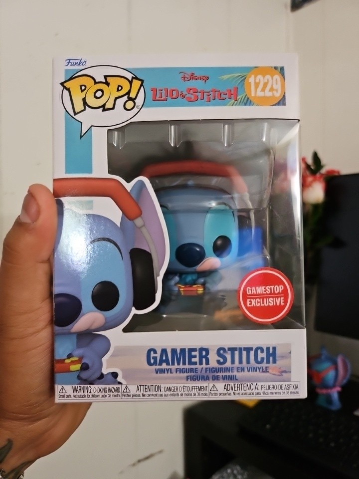 Funko POP! Disney Lilo & Stitch Gamer Stitch #1229 GameStop Exclusive